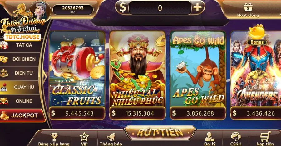 Game nổ hũ Pharaoh tại 999bet casino