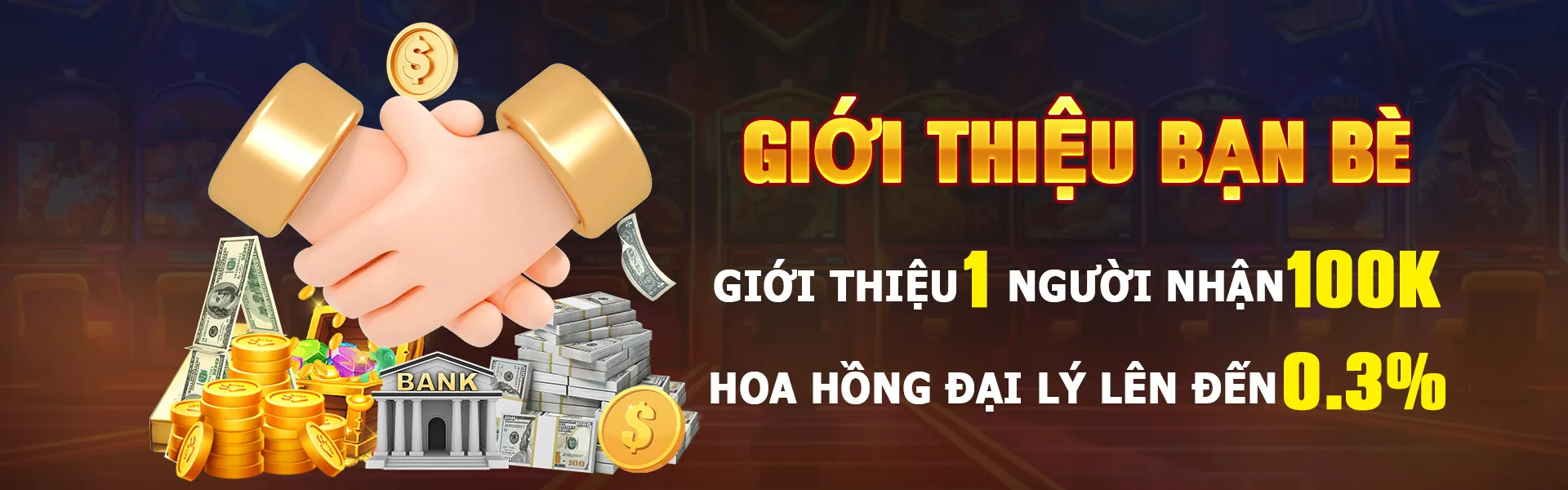 Hình ảnh khuyến mãi mời bạn bè nhận hoa hồng tại 999bet casino